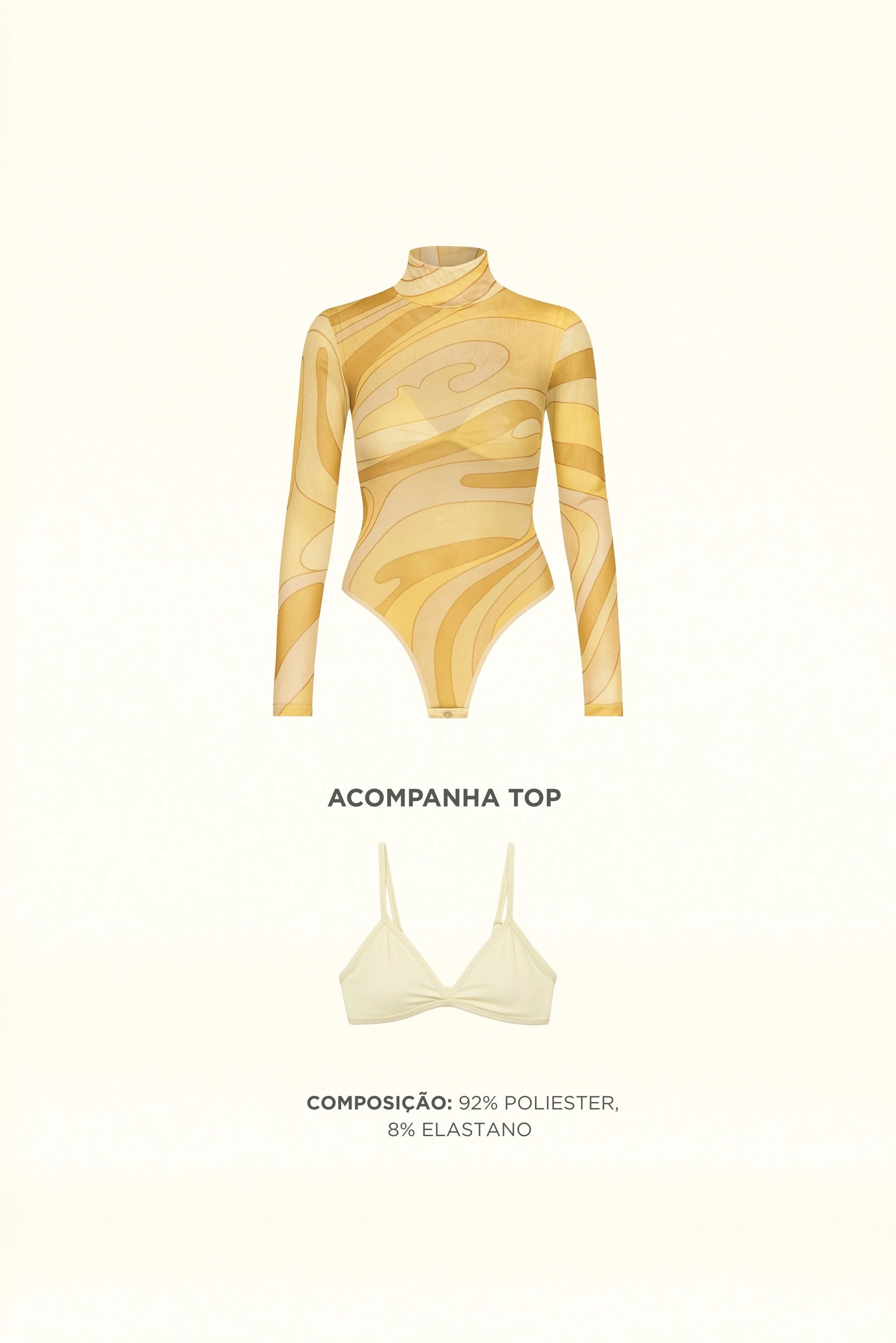 Kit 3 Bodies Tule Gola Alta Second Skin – Tule