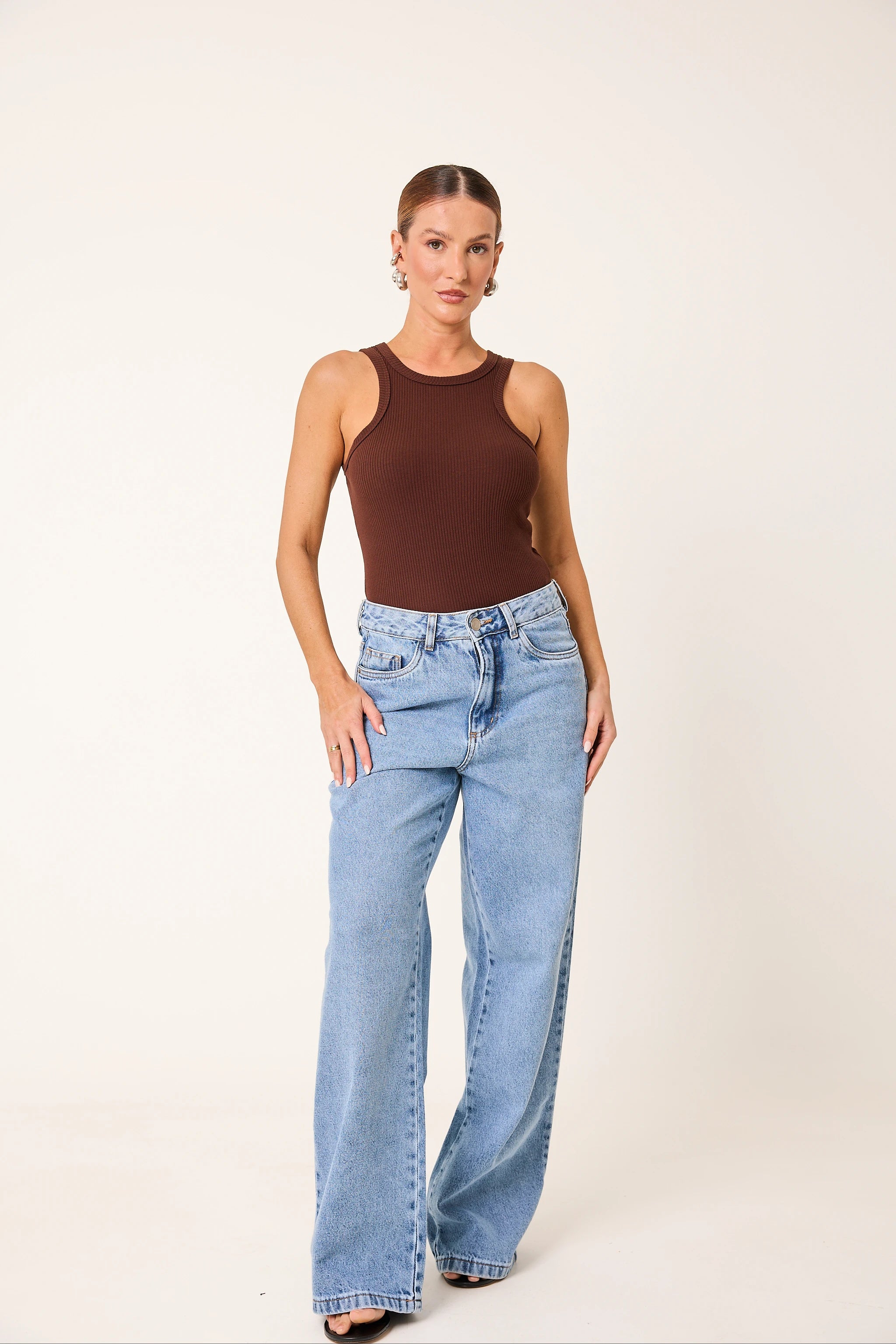 Kit 3 Regatas Essenciais em Algodão